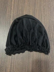 Women Night Sleep Cap Bonnet Black - Picture 1 of 4