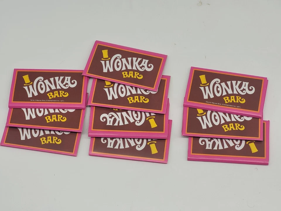 Willy Wonka The Golden Ticket Game Replacement Chocolate Bars Set of 10 - Image 1 of 1