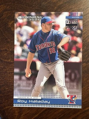 2004 Donruss #212 Roy Halladay Black Press Proof Parallel /10 SP - Image 1 of 4