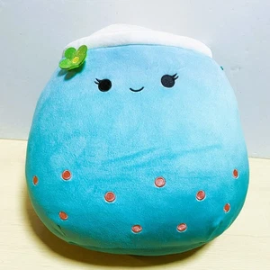 Jakarria Blue Boba Tea Squishmallow 14" Authentic Gently Used Food Plush Blue - Picture 1 of 12