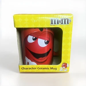 M&M Large Red Coffee Mug Ceramic Official License Product Mars 2011 In Org Box - Picture 1 of 9