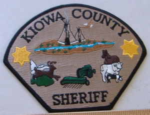 KIOWA   COUNTY SHERIFF   COLORADO  FABRIC   PATCH - Picture 1 of 1