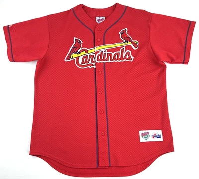Vintage Mark McGwire St Louis Cardinals Majestic Red Jersey Made in USA Size L - Image 1 of 4