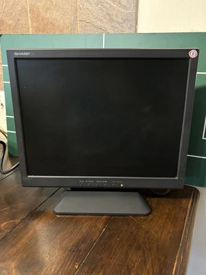 Sharp LL-T15A4-B | 15" LCD Monitor | VGA | Built In Speakers | Tested & Working - Image 1 of 4
