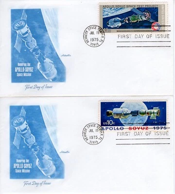 USPS FDC ArtMaster #1569-70 1975 10¢ Apollo-Soyuz Space Mission ST3181 - Image 1 of 2