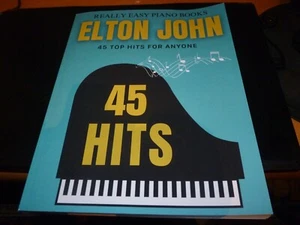 SHEET MUSIC "ELTON JOHN : 45 TOP HITS FOR ANYONE" really easy piano books - Picture 1 of 2