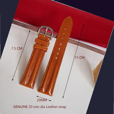 LUXURY beige Leather Watch Strap.Gents Italian 20mm