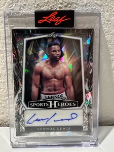 Leaf Sports Heroes Lennox Lewis 2025 autógrafo automático 17/35 - Imagen 1 de 2