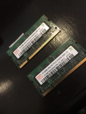 Pair (2) Two HYNIX 512mb 2rx16 pc2-5300s-555-12 Hp - Image 1 of 4