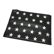 SAINT LAURENT PARIS #4 PARIS Star Patch Clutch Bag Black 110224