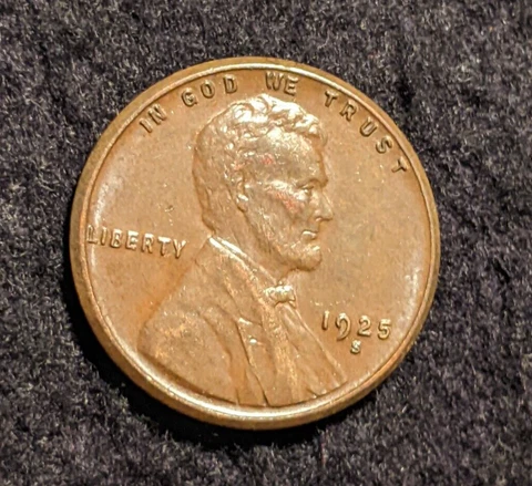 1c 1925-S Lincoln Cent Wheat Penny ---- ID36173 Cover