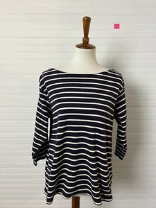 Women’s Striped L.L.Bean Long Sleeved Boat Neck Shirt See Description For Size - Picture 1 of 8