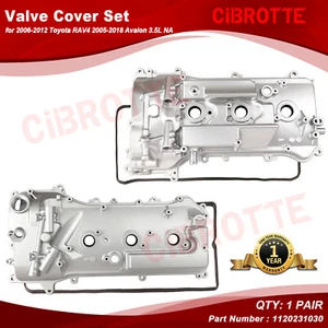 Left & Right Valve Cover w/ Gasket for 2006-12 Toyota RAV4 05-18 Avalon 3.5L NA - Picture 1 of 7