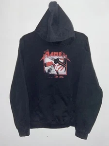 Black Mamba x Metallica x Kill Bill Kill ‘Em All Hoodie L 1/1 Rare Find Vintage - Picture 1 of 5