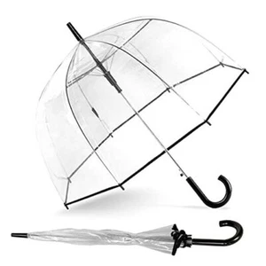 Clear Bubble Umbrella – See Through, Rain & Windproof Umbrella - Perfect for - Picture 1 of 8