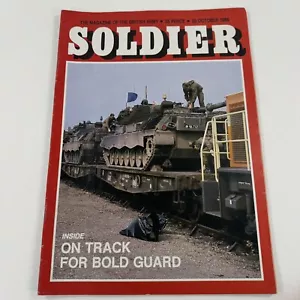 Vintage 1986 British Army Magazine Soldier October Issue Military War Ephemera - Imagen 1 de 17