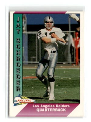 1991 Pacific - #239 - Jay Schroeder - Los Angeles Raiders - Image 1 of 2