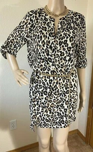 Chico's Tunic Blouse Dress Animal Print Size Small, 4 - Picture 1 of 8