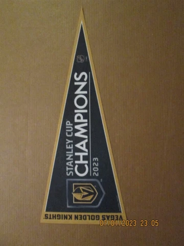 NHL Las Vegas Golden Knights Circa 2023 Stanley Cup Champions Style#2 Pennant Cover