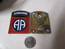 CHALLENGE COIN 82ND AIRBORNE GENERAL & CSM RC-EAST CJTF-82 IRAQI FREEDOM X LARGE
