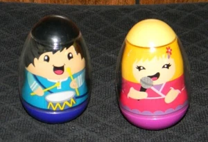 2009 Hasbro - Weebles: Drummer Boy & Girl Singer - Weeble Wobbles - Picture 1 of 1