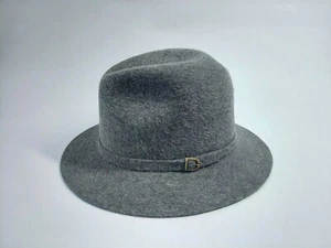 Mallory by Stetson Wool Fedora Moss Gray with Matching Band Size 7 - Picture 1 of 7