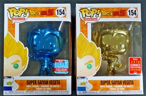 Funko Pop! · SUPER SAIYAN VEGETA #154 · Gold & Blue Chrome · Dragon Ball Z BNIB - Picture 1 of 6