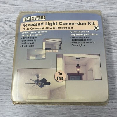 The Can Converter Recessed Can Light Conversion Kit 5"-6" Lights Fan Pendant NIB - Image 1 of 4