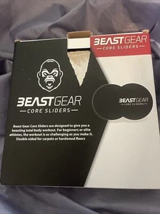 Beast Gear Core Sliders total body workout double sided for wood floors carpet - Picture 1 of 4