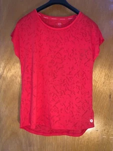 M&S Sports Top 'GoodMove' Textured Lightweight S/Sleeved 8 Tomato BNWT - Picture 1 of 1