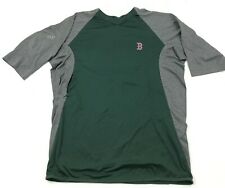 Majestic Boston Red Sox Shirt Size Extra Large Green Gray Short Sleeve Thermal
