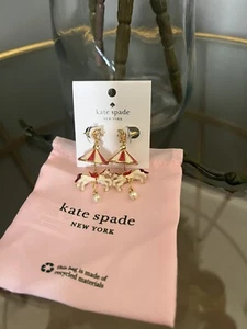 Kate Spade Winter Wonderland Carousel Carnival Statement Drop Earrings New Tag - Picture 1 of 4