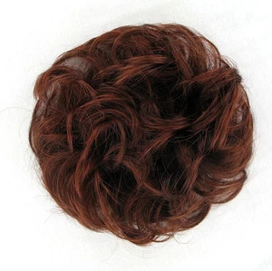 Haargummi Scrunchie Haarteil Kupferbraun dunkelbraune Kupfer intensiv 17 322 - Imagen 1 de 2