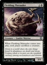 WOTC MtG Shards of Alara Fleshbag Marauder (U) (Foil) EX