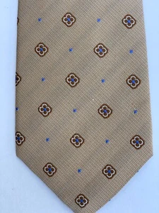 295,00 $ KITON NAPOLY 7 FALTEN HELLBRAUNE SEIDENKRAWATTE - Bild 1 von 7