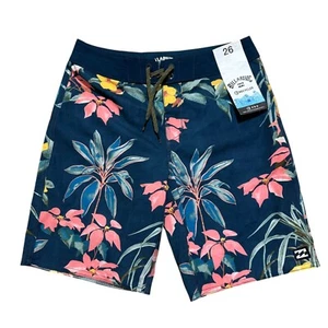 Billabong Big Boy Size 26 (L) Blue Sundays Pro Mid Recycler Board Short Swim NWT - Picture 1 of 8