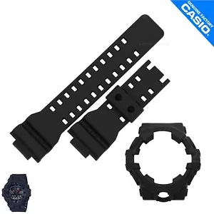 Genuine Watch Band&Bezel Casio G-Shock GA-700BMC-1 Matte Black w/ Black Letters - Picture 1 of 1