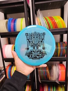 Inca Infinite Discs Glow Blue 180g #6 Disc Golf mid range Metal Flake C-Blend - Picture 1 of 4