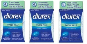 Diurex  Water Pills with Caffeine - 42 tablets each *Three Pack* - Picture 1 of 1