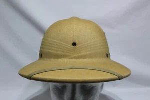 VIntage Military Vietnam war Era Pith Safari Sun Hat - Picture 1 of 5