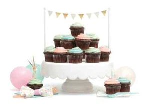 Soporte para pastel de hadas The Sweet Tooth nuevo 12 piezas/blanco - Imagen 1 de 2