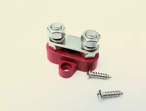 Energie Solaire M8 Rouge Double Clou Terminal Fil Bus Barre Bloc Connecteur Post - Picture 1 of 2