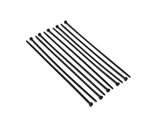 Set: 100x 118-00018 Kabelbinder Hellermann Tyton, 245x4,6 mm, schwarz - Bild 1 von 2