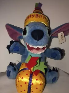 Disney Store Lilo & Stitch Happy Birthday Plush w/Party Hat Gift Present - Picture 1 of 12