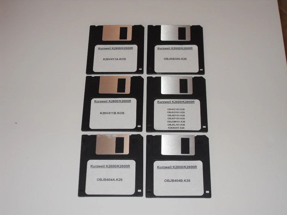 Kurzweil K2600 OS and Object Files on Floppy Disk  includes Best Of VAST Objects - Image 1 of 3