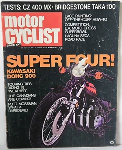 Motorradfahrer Motorrad Magazin Oktober 1972 CZ 400 MX Kawasaki DOHC 900 - Bild 1 von 14