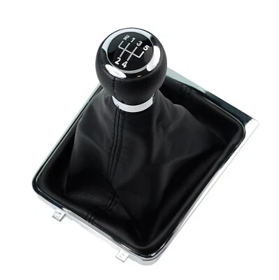 Schaltknauf Schaltmanschette Schaltsack f. VW Passat 3C2 3C5 B6 Rahmen 3C 5 Gang - Bild 1 von 4