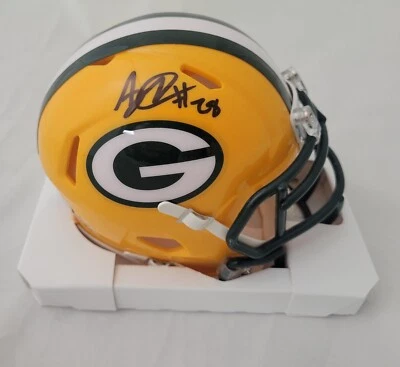 AJ Dillon Signed Green Bay Packers Mini Helmet Beckett COA Boston College Eagles - Image 1 of 3