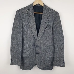Chaqueta Blazer St Michael Para Hombre 38 Gris Espiga 100% Lana Pura Hecha en Reino Unido - Imagen 1 de 17