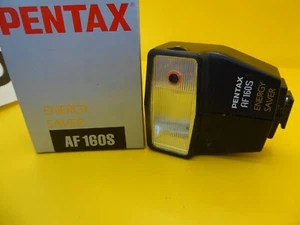 Pentax AF160S Camera Flash ENERY SAVER rare flash mint condition boxed k1000 - Picture 1 of 4